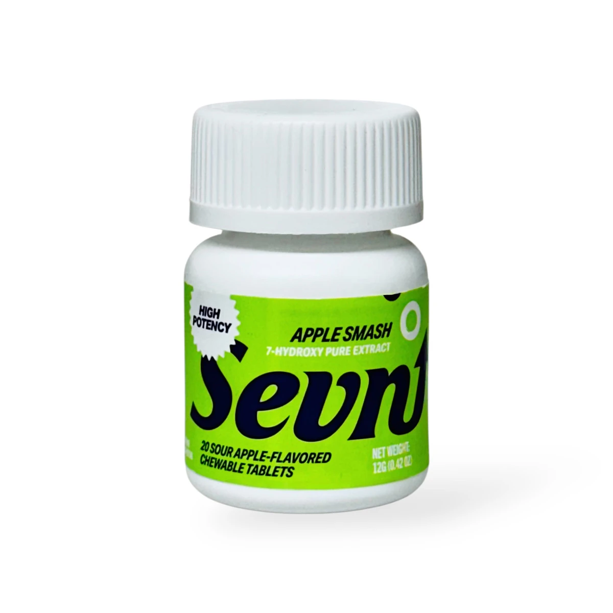 SEVN Apple Smash 40mg 7-Hydroxy Sour Apple chewable tablet
