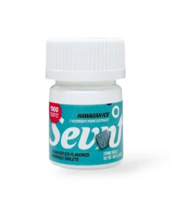 Sevn 7-Hydroxy Pure Extract Hawaiian Ice Tablet Shaved Ice Flavored 100mg Per Tablet