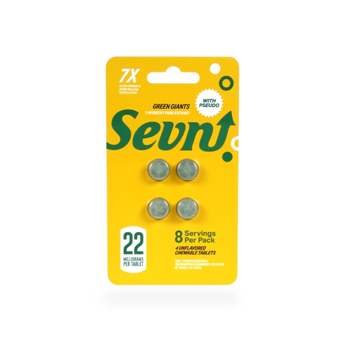 SEVN Green Giants 22mg tablets
