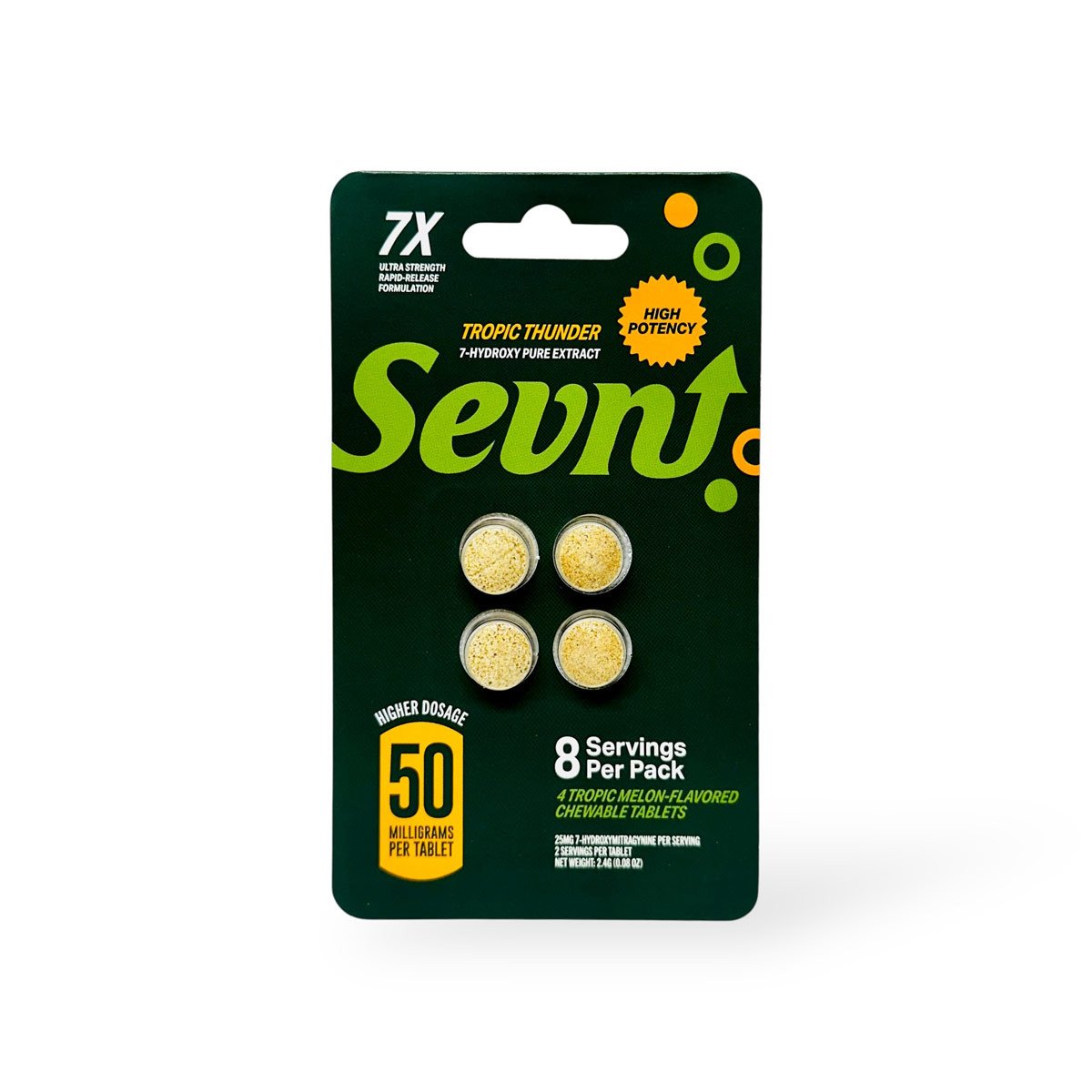 SEVN Tropic Thunder 50mg 7-Hydroxy chewable tablet